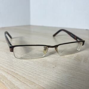 Ray-Ban RB6182 2674 Eyeglasses Brown Half Rim PARTS ONLY 53-17-140